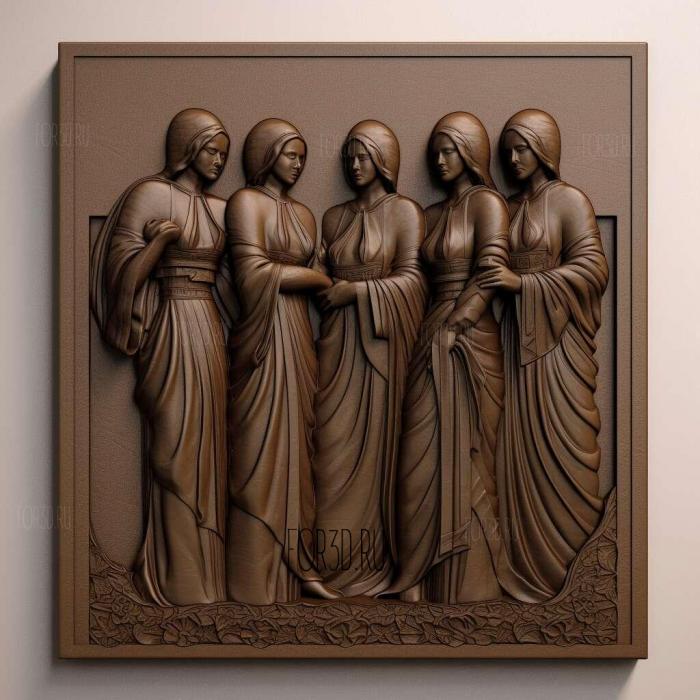 FirWives Club series 4 stl model for CNC
